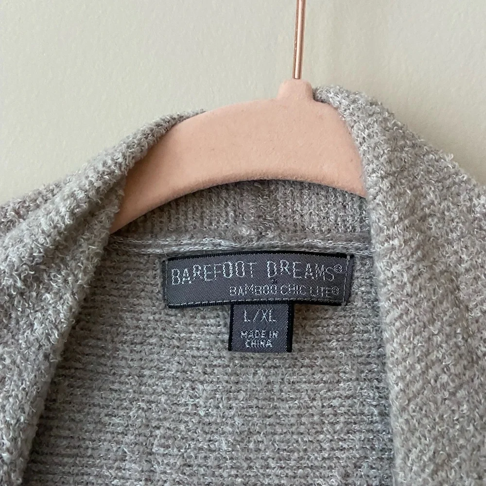 Barefoot Dream Bamboo Chic Lite Cardigan Gray Size L/XL EUC T789 - Picture 4 of 5